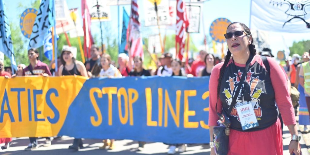 stop line 3 protest