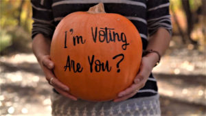 voter registration pumpkin