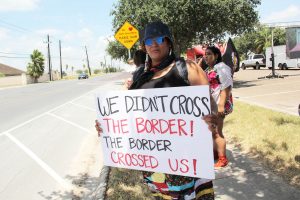 protesters in mcallen, tx