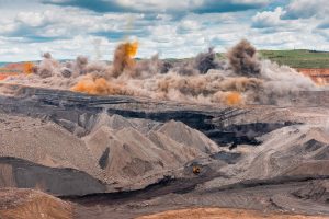 coal mining orange cloud