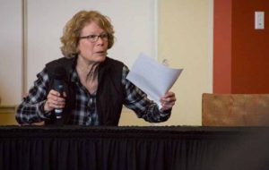 Gillian Malone photo at Clean Power Plan hearing.