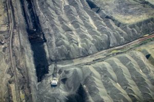 wyoming coal mine from the air