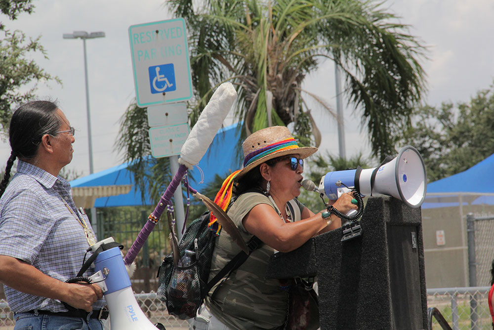 protesters in mcallen, tx