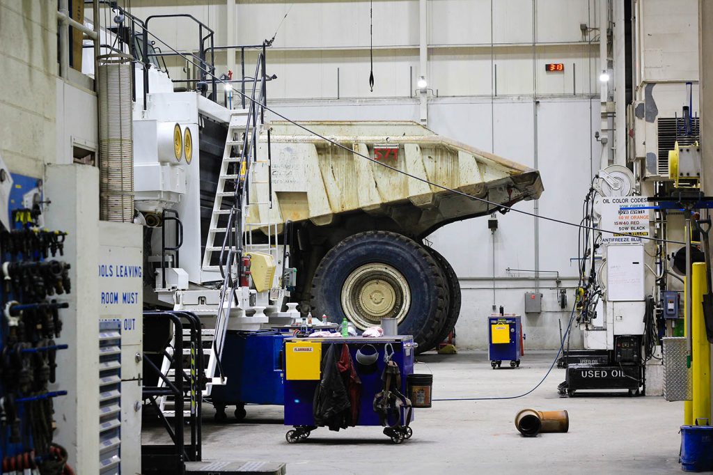 heavy dumptruck at coal plant