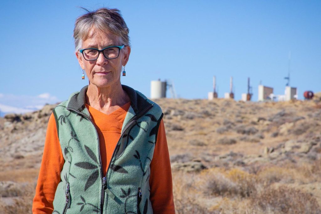 geologist working on water contamination by oil and gas drilling