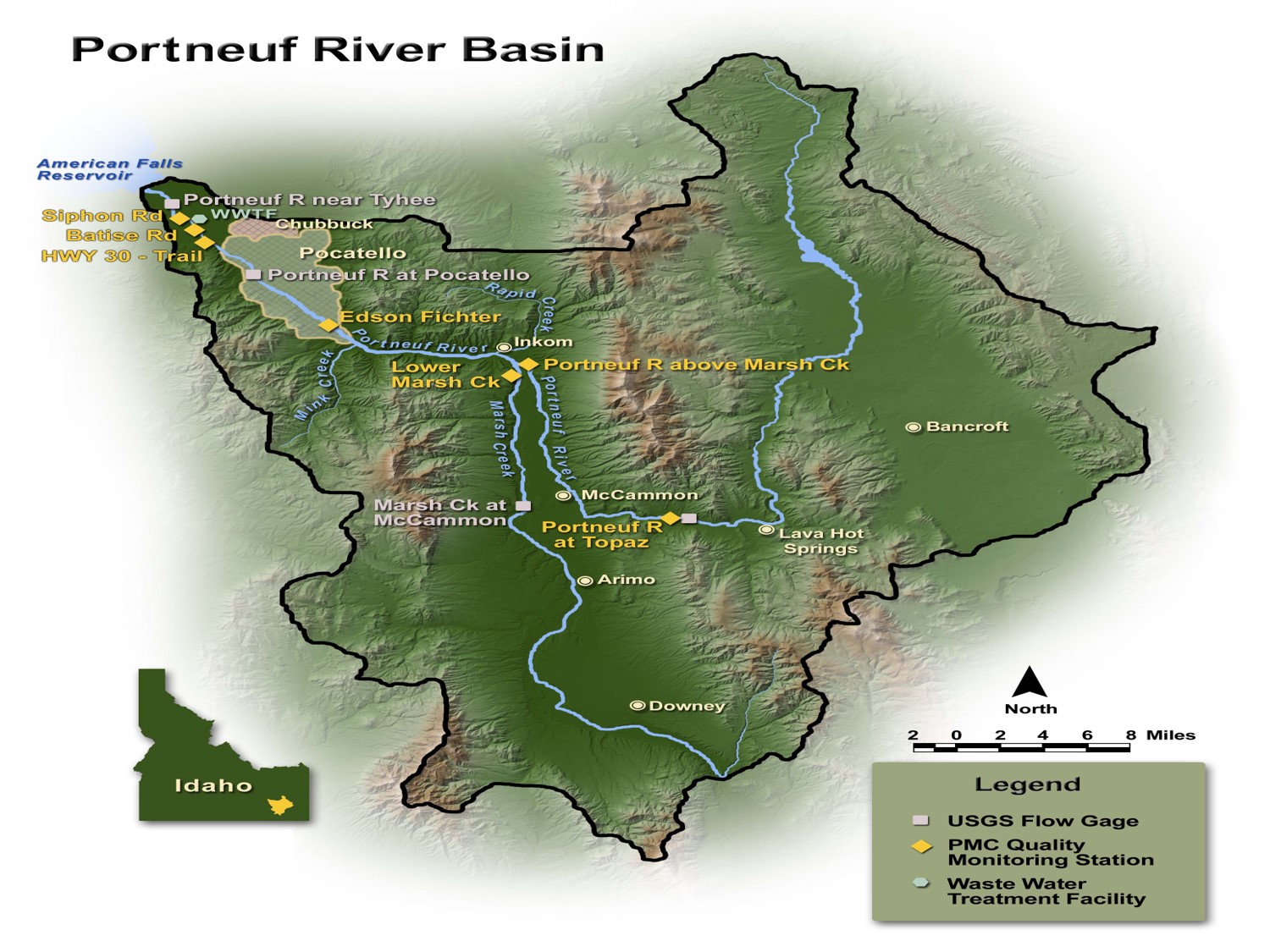 Portneuf river basin WORC