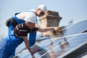 roof top solar instalation